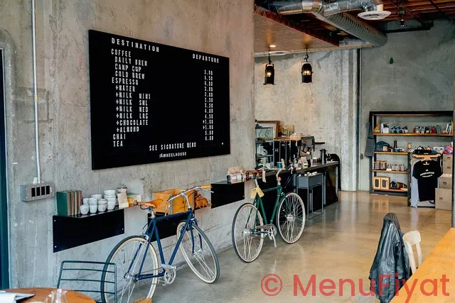 Coffee shop menus