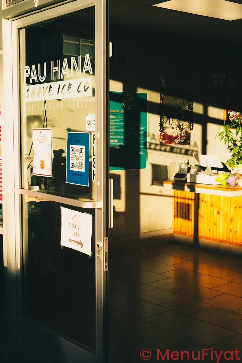 Digital menu ordering