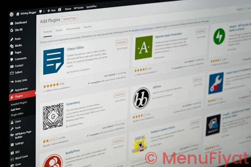 Digital menu software