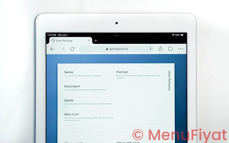 Digital menu software