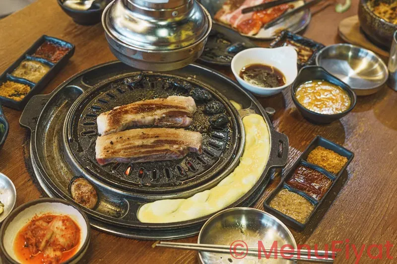 Kui korean bbq menu