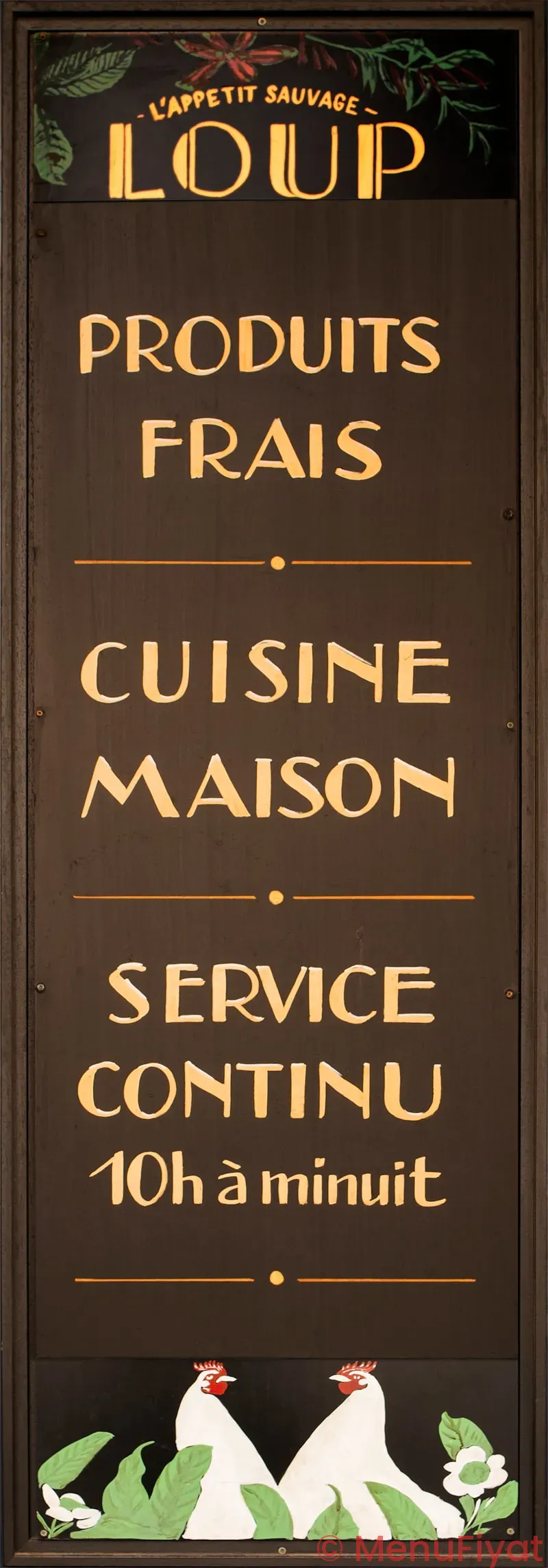 Manage menu