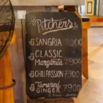 menu at wagamama