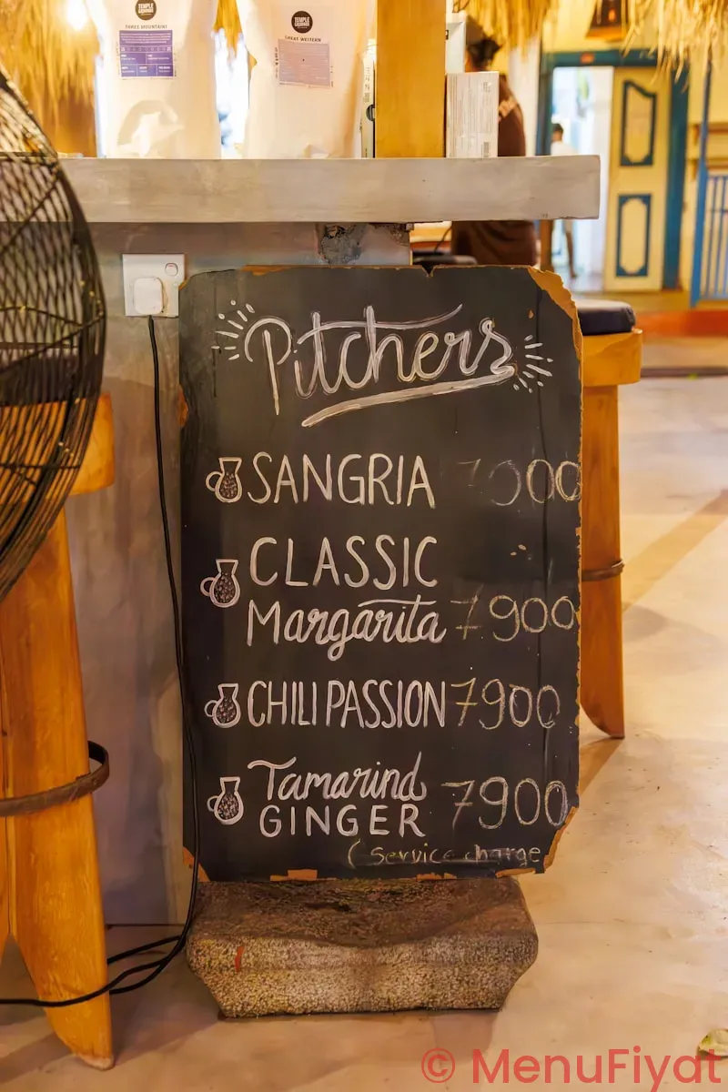 menu at wagamama