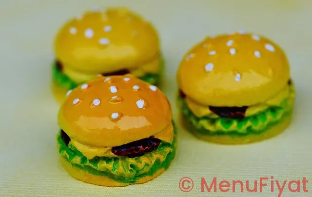 Menu types burger kebab
