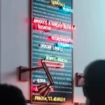 Restaurant menu board design