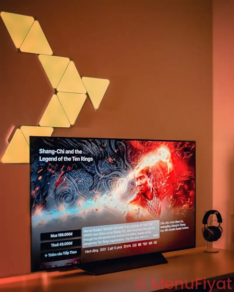 Tv menu display