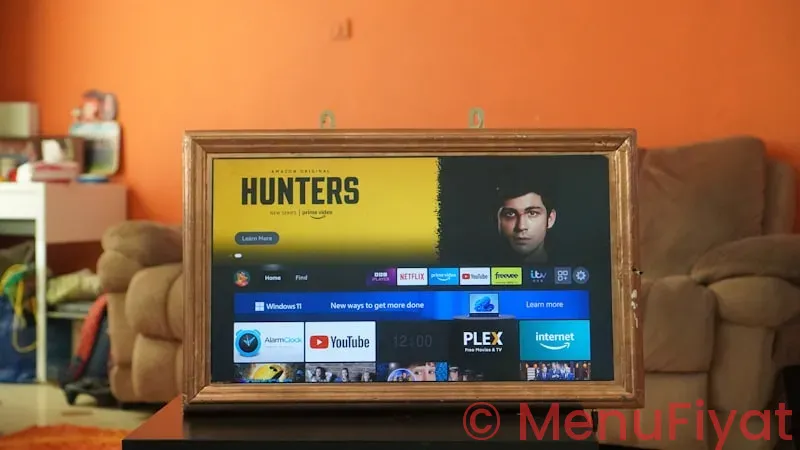 Tv menu screen