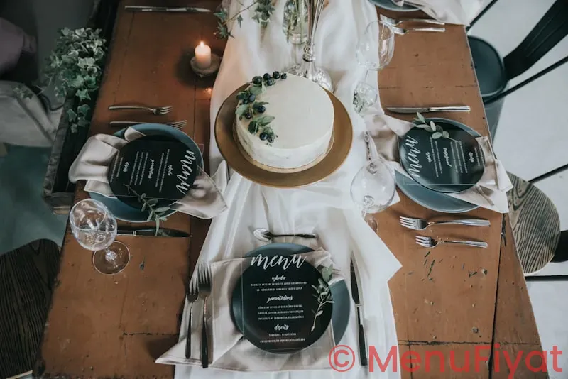 Wedding table menus Wedding table menus
